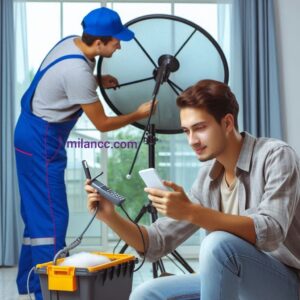 تنظیم ماهواره با گوشی موبایل